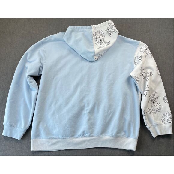 Nickelodeon Rugrats Hoodie Youth XL Blue Cartoon Graphic 90s Nostalgia Pullover - Picture 8 of 9